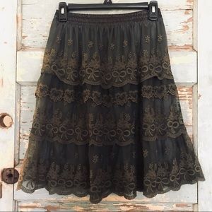 Olive Green O2 Collection Skirt